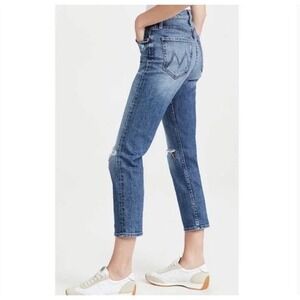 Mother Superior Jeans The Tomcat Seriously Truce Wash Women 25 Blue Distressed